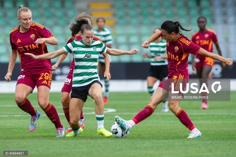 Sporting perde com Roma e falha fase da liga da ‘Champions’ feminina de futebol